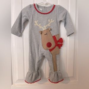 Mudpie Reindeer Outfit- 0-6 months